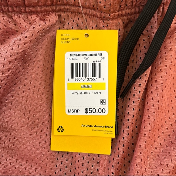 💙NWT💙 UNDER ARMOUR Curry Splash 9” Shorts - Picture 5 of 9